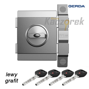 Gerda 500 - Tytan ZX zamek lewy - grafit - pudełko